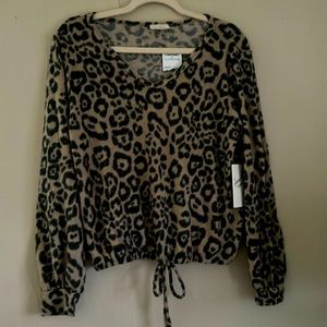 Women’s soft and cozy v neck top